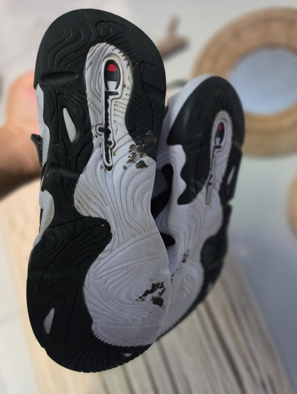 Champion Kids Black & White High-Top Sneakers - Picture 5 of 7